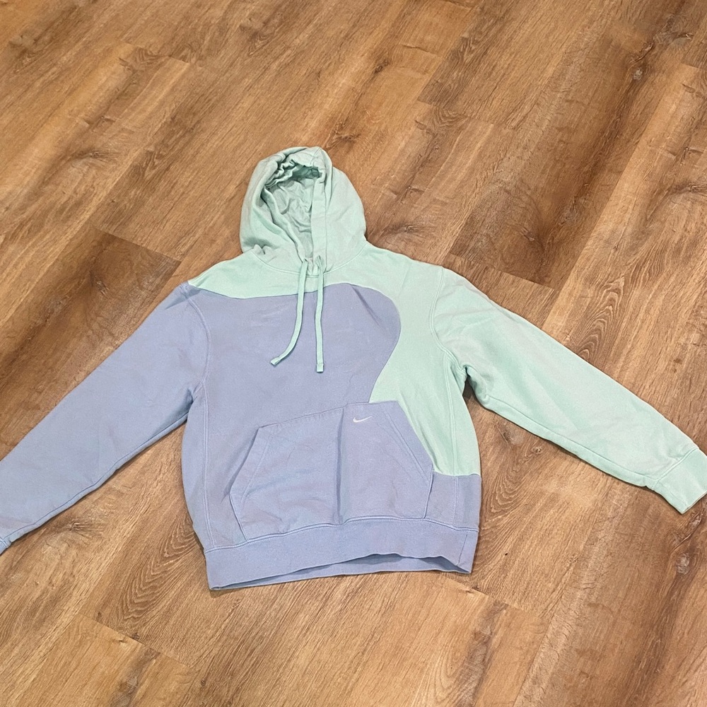 Nike hoodie teal and purple size S
